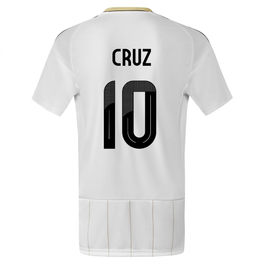 Kids Football Costa Rica Shirley Cruz #10 White Away Jersey 24-26 T-Shirt