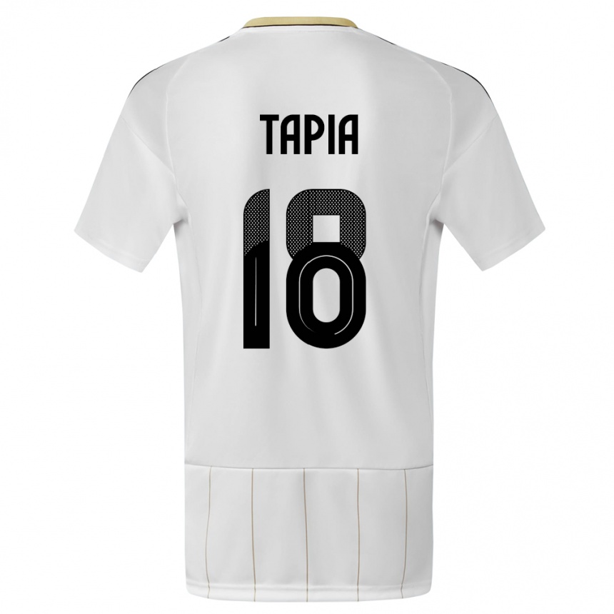 Kids Football Costa Rica Priscilla Tapia #18 White Away Jersey 24-26 T-Shirt