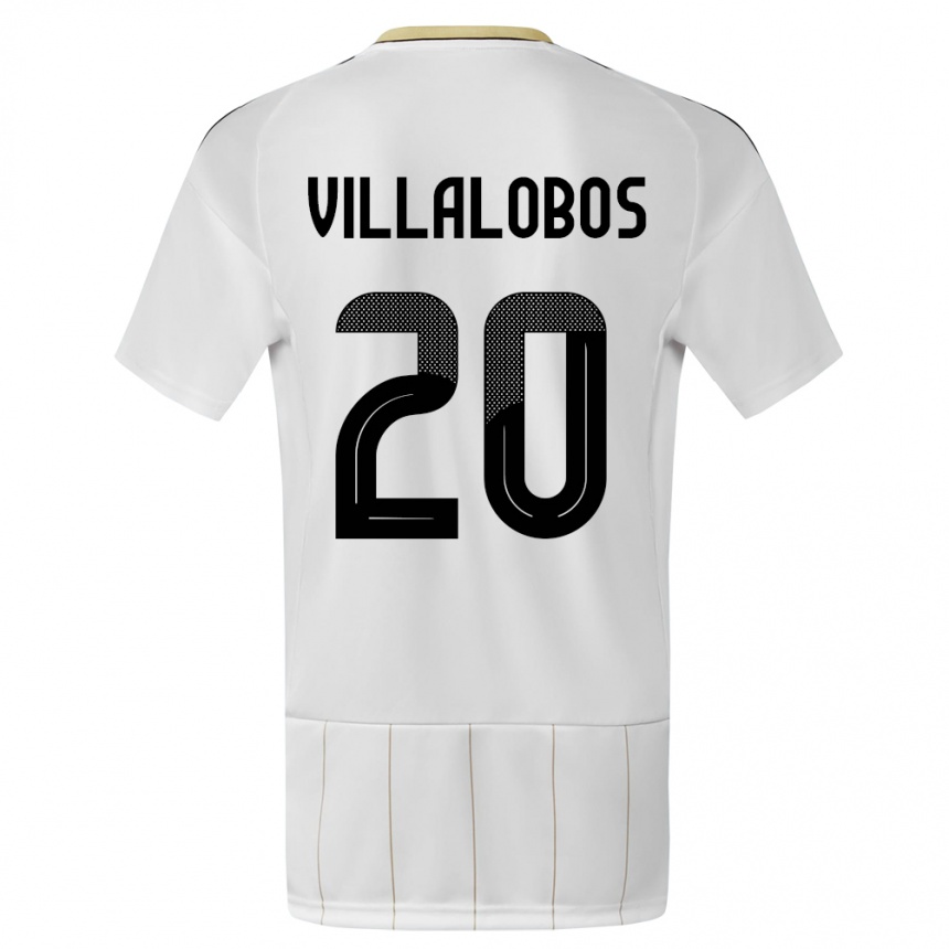 Kids Football Costa Rica Fabiola Villalobos #20 White Away Jersey 24-26 T-Shirt