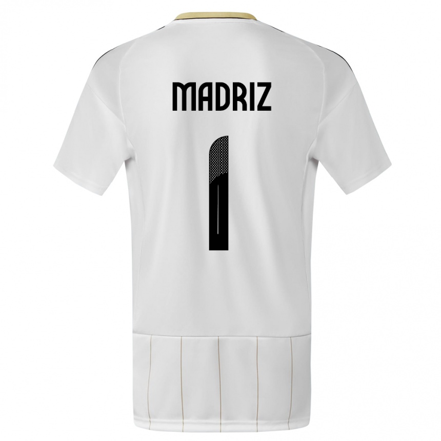 Kids Football Costa Rica Abraham Madriz #1 White Away Jersey 24-26 T-Shirt
