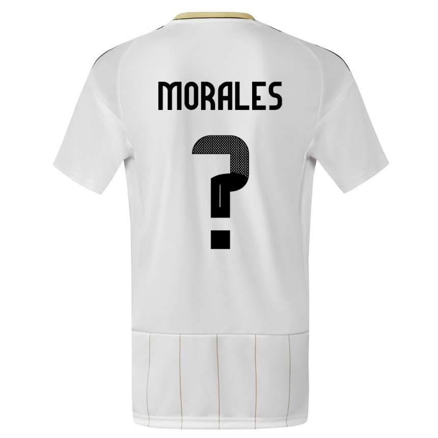 Kids Football Costa Rica Bryan Morales #0 White Away Jersey 24-26 T-Shirt