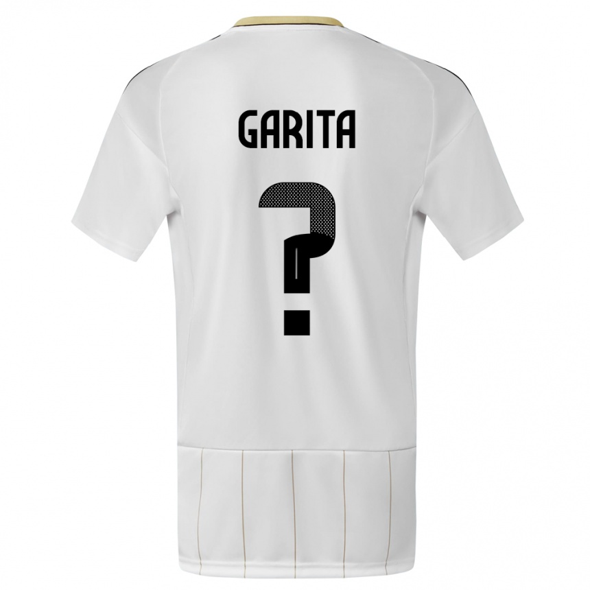 Kids Football Costa Rica Emmanuel Garita #0 White Away Jersey 24-26 T-Shirt