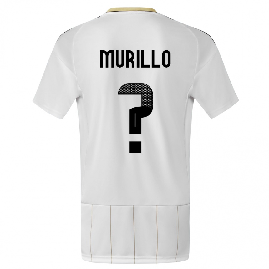 Kids Football Costa Rica Isaac Murillo #0 White Away Jersey 24-26 T-Shirt