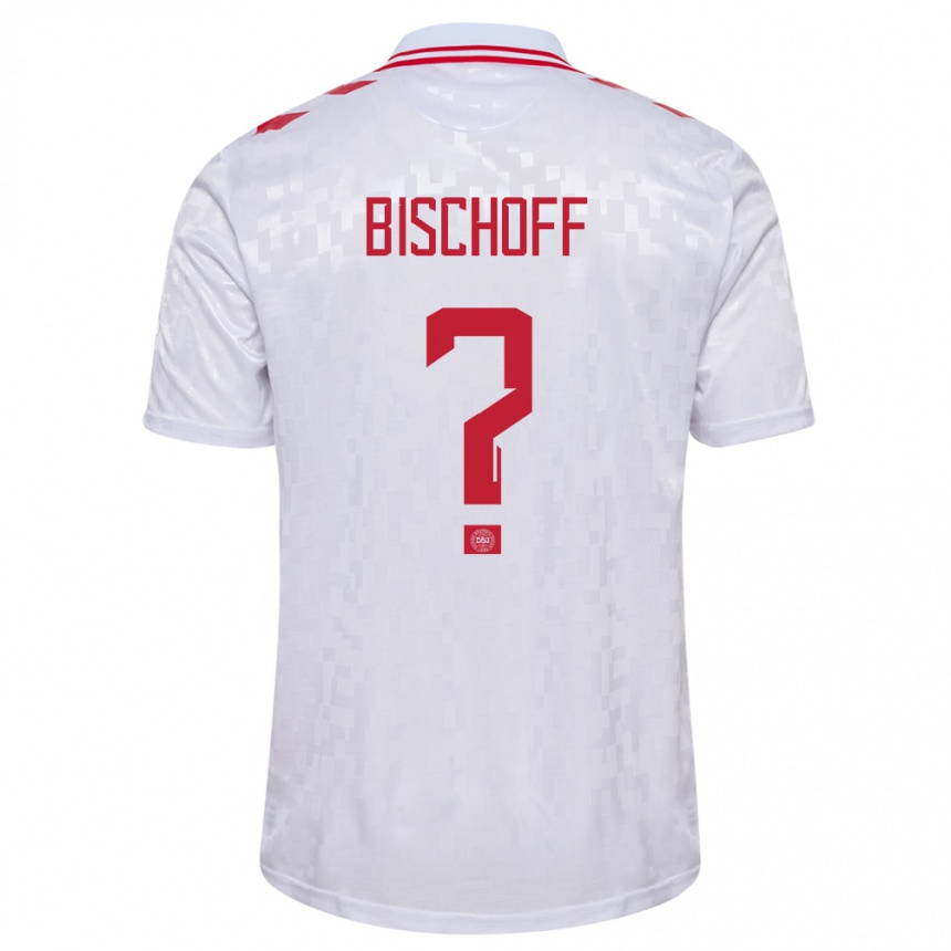 Kids Football Denmark Clement Bischoff #0 White Away Jersey 24-26 T-Shirt