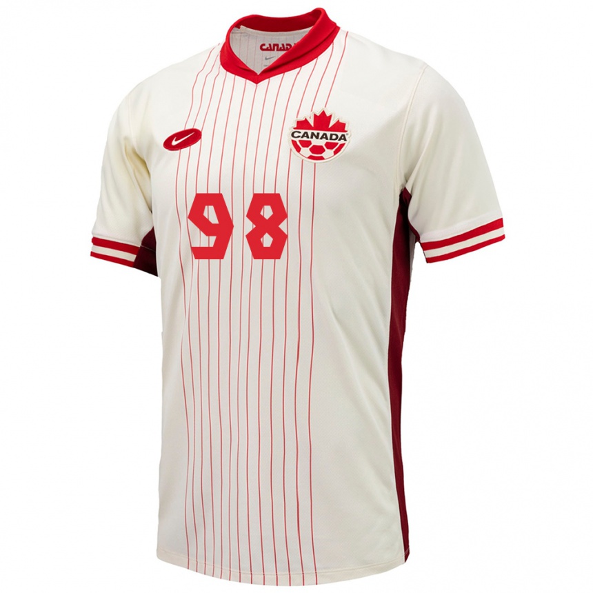 Kids Football Canada Olivia Smith #98 White Away Jersey 24-26 T-Shirt