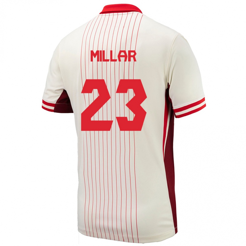 Kids Football Canada Liam Millar #23 White Away Jersey 24-26 T-Shirt