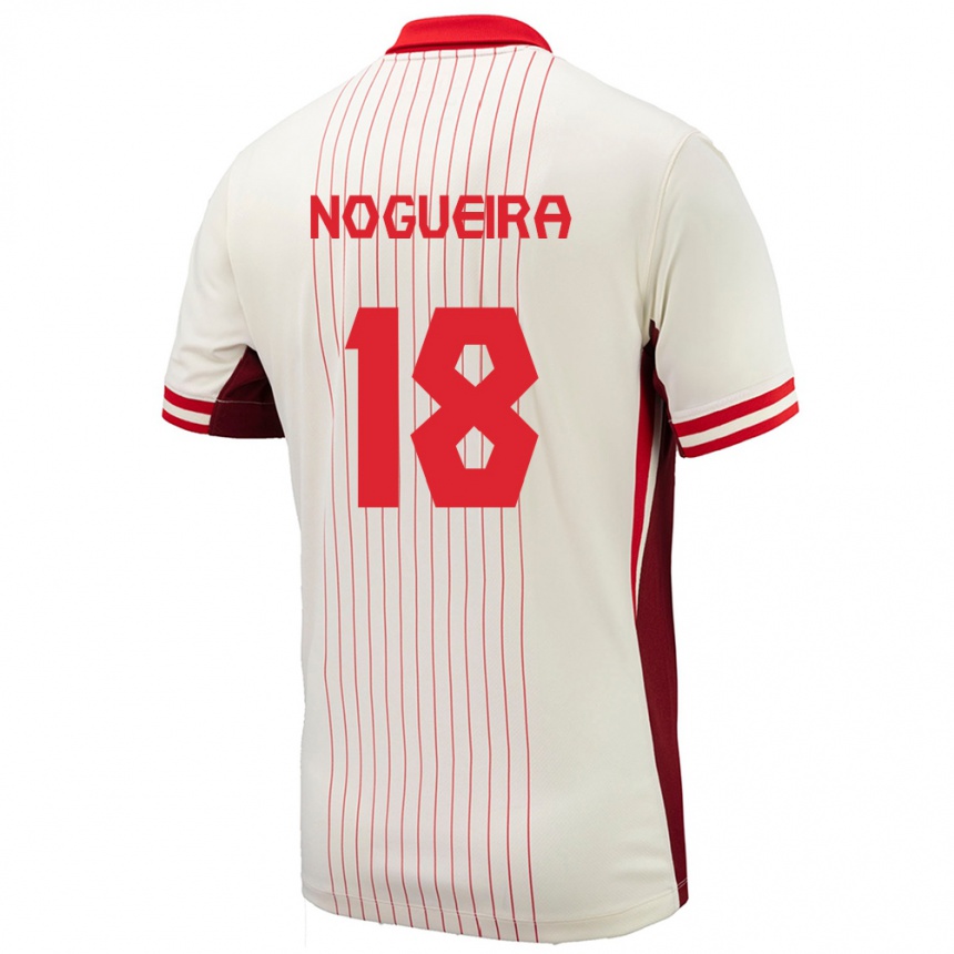 Kids Football Canada Matthew Nogueira #18 White Away Jersey 24-26 T-Shirt