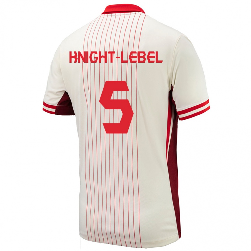 Kids Football Canada Jamie Knight Lebel #5 White Away Jersey 24-26 T-Shirt