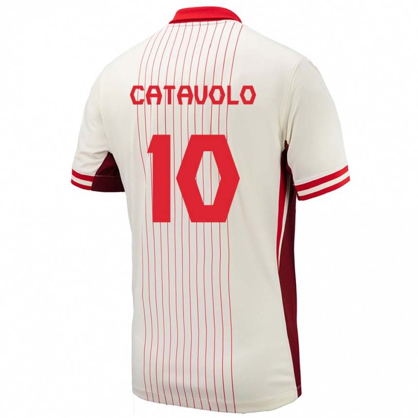 Kids Football Canada Matthew Catavolo #10 White Away Jersey 24-26 T-Shirt