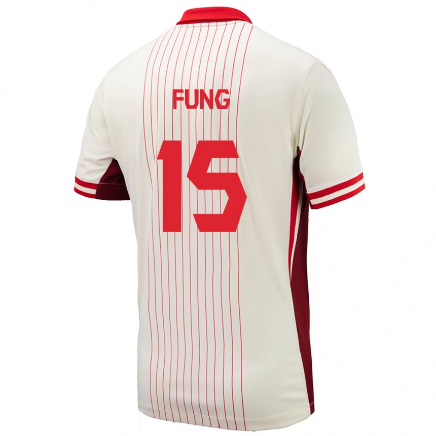 Kids Football Canada Victor Fung #15 White Away Jersey 24-26 T-Shirt