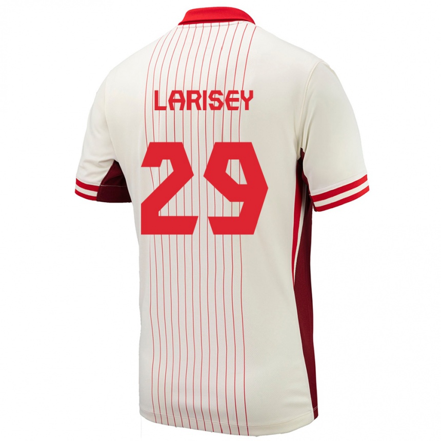 Kids Football Canada Clarissa Larisey #29 White Away Jersey 24-26 T-Shirt