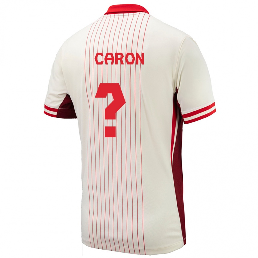 Kids Football Canada Renaud Caron #0 White Away Jersey 24-26 T-Shirt