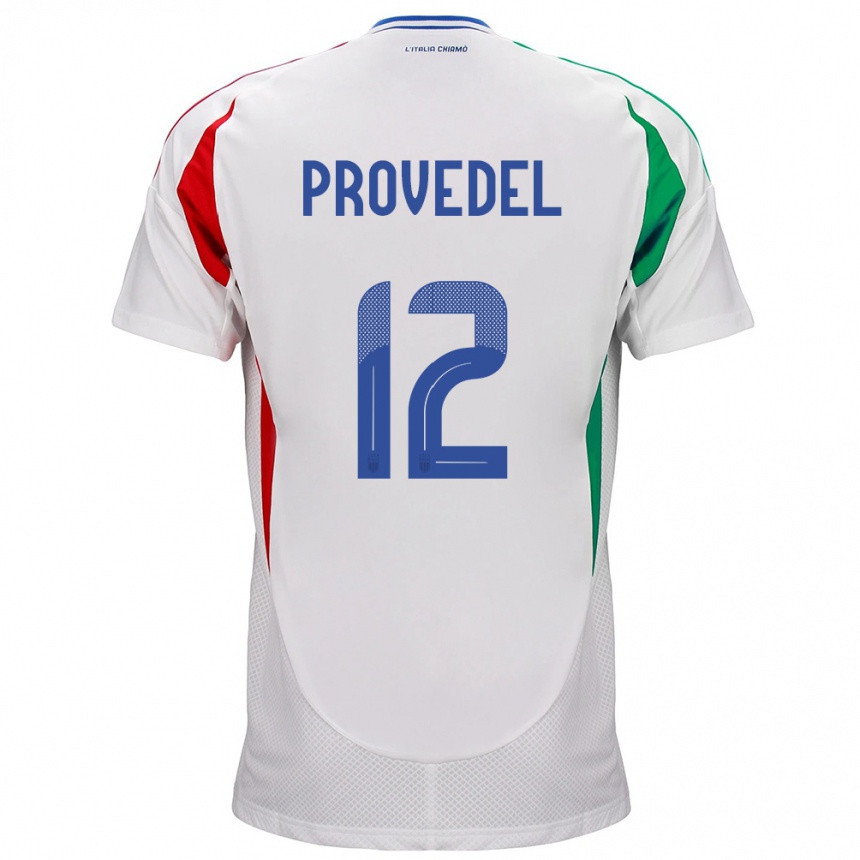 Kids Football Italy Ivan Provedel #12 White Away Jersey 24-26 T-Shirt