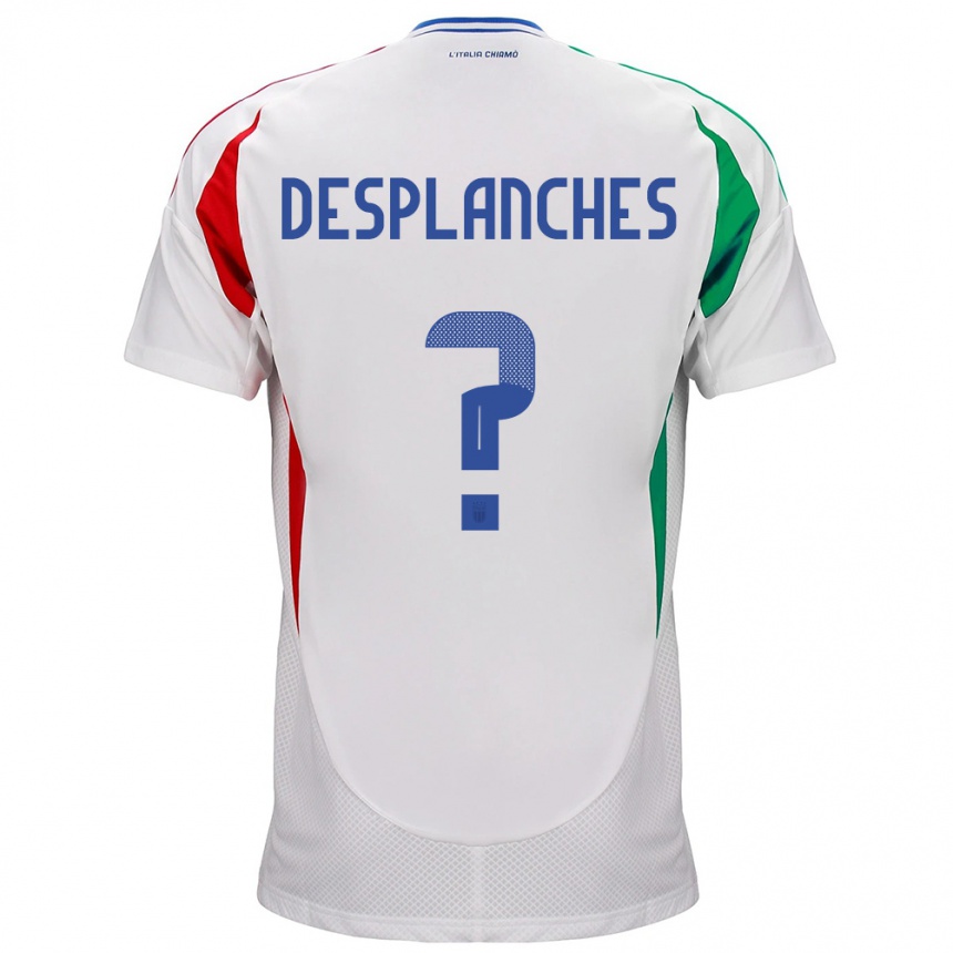 Kids Football Italy Sebastiano Desplanches #0 White Away Jersey 24-26 T-Shirt