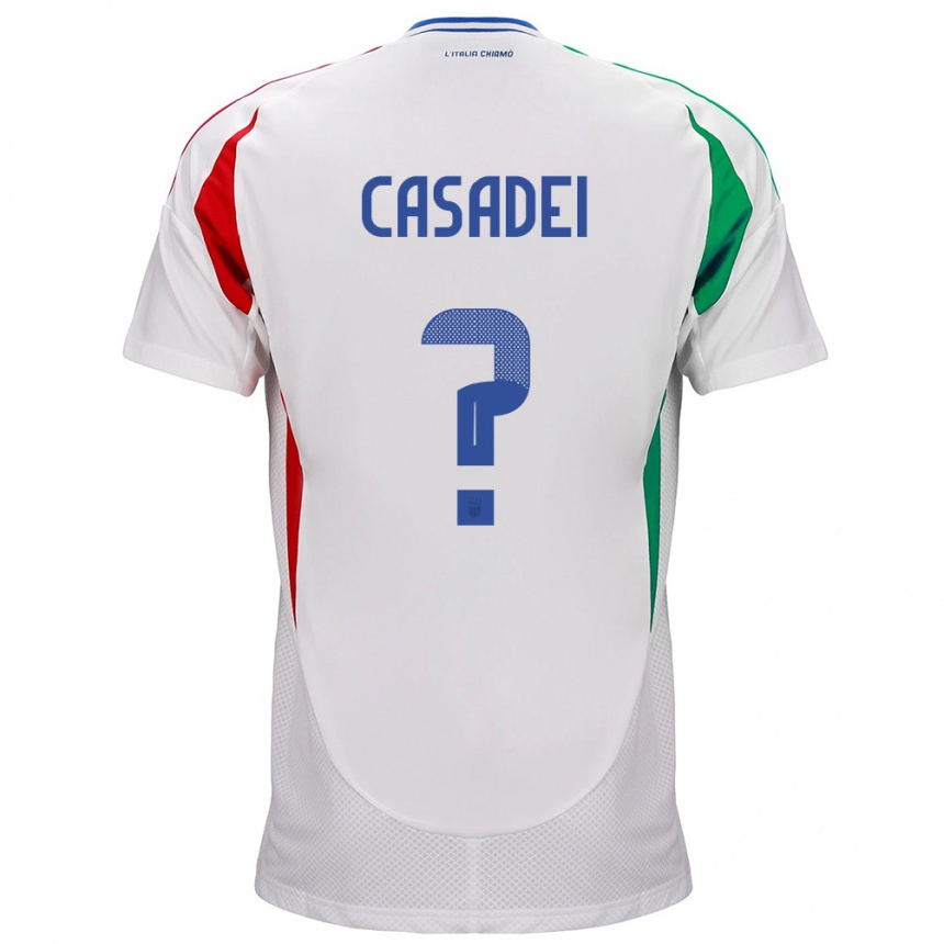 Kids Football Italy Cesare Casadei #0 White Away Jersey 24-26 T-Shirt