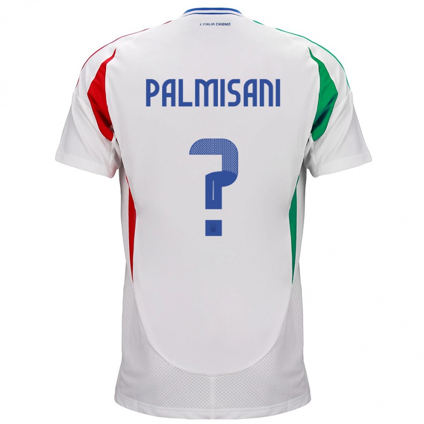 Kids Football Italy Lorenzo Palmisani #0 White Away Jersey 24-26 T-Shirt