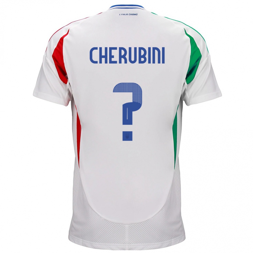 Kids Football Italy Luigi Cherubini #0 White Away Jersey 24-26 T-Shirt