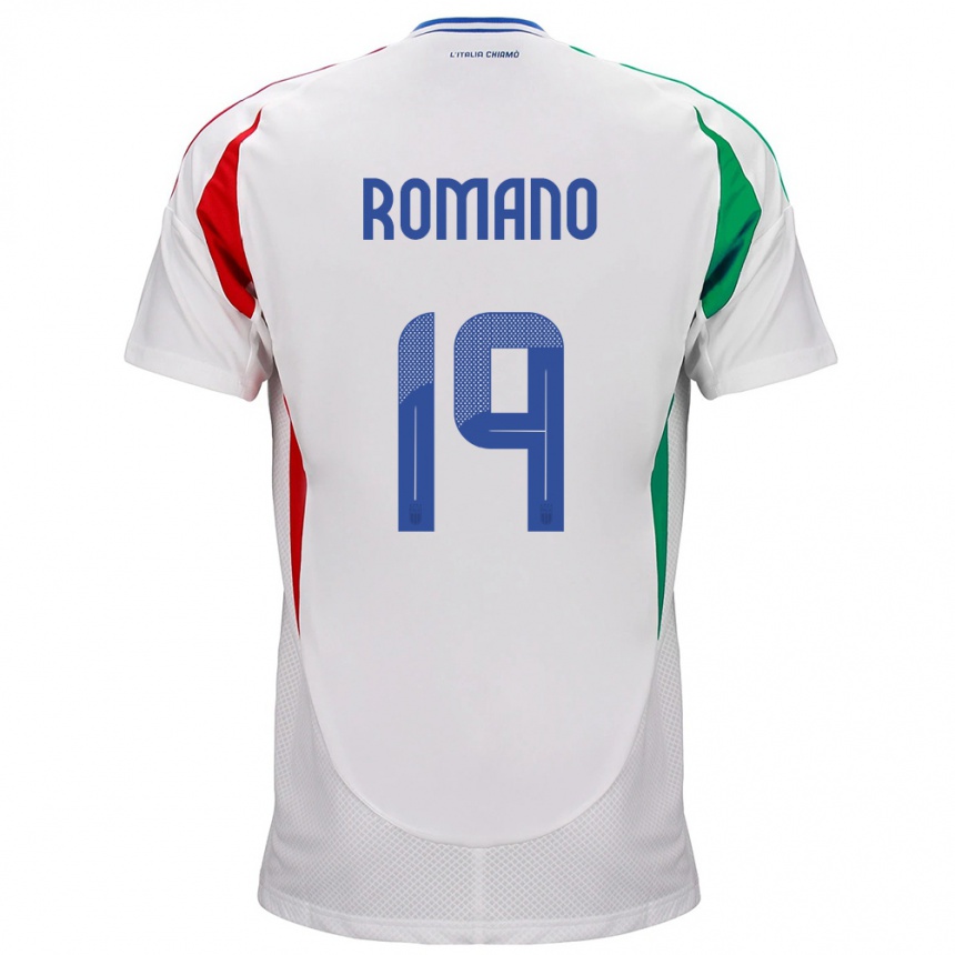 Kids Football Italy Marco Romano #19 White Away Jersey 24-26 T-Shirt