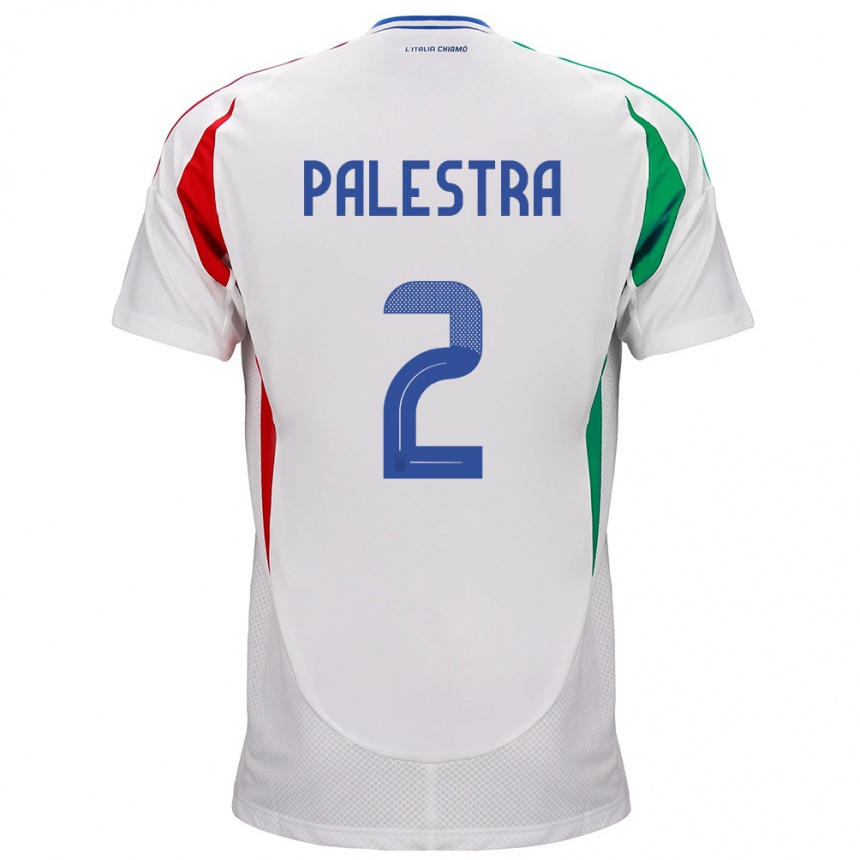 Kids Football Italy Marco Palestra #2 White Away Jersey 24-26 T-Shirt