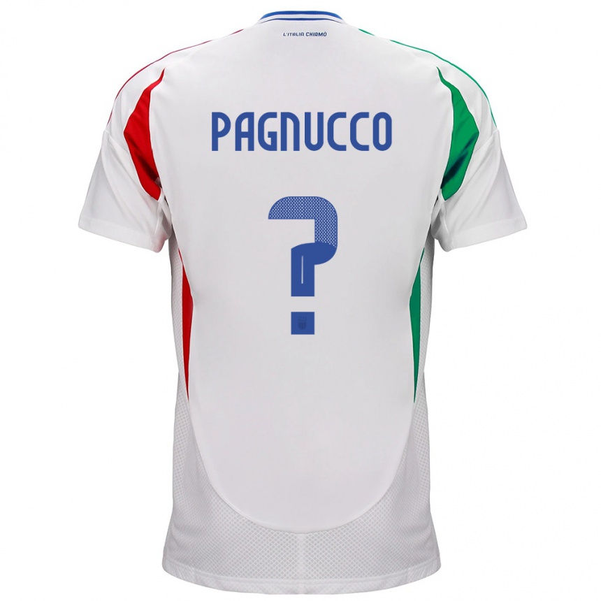 Kids Football Italy Filippo Pagnucco #0 White Away Jersey 24-26 T-Shirt