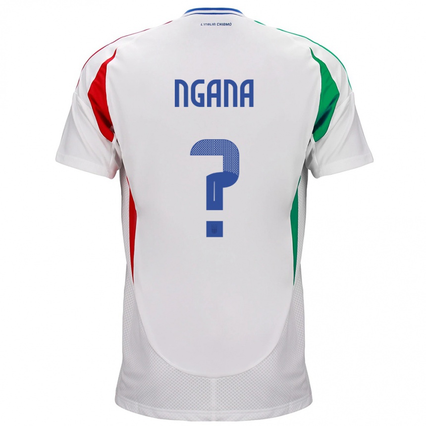 Kids Football Italy Valdes Ngana #0 White Away Jersey 24-26 T-Shirt