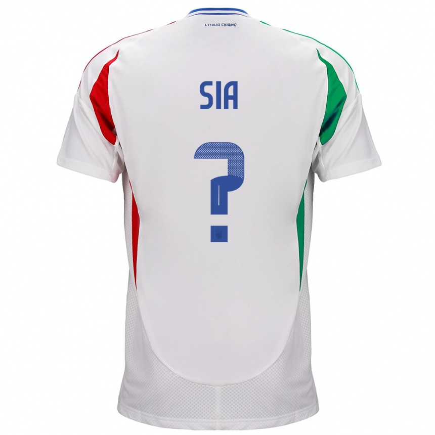 Kids Football Italy Diego Sia #0 White Away Jersey 24-26 T-Shirt