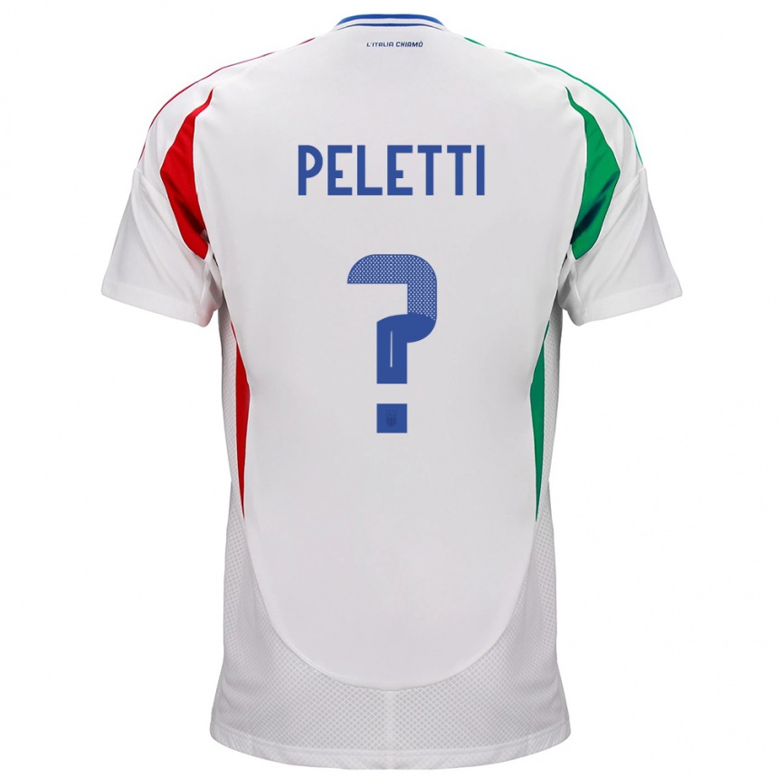 Kids Football Italy Lamberto Peletti #0 White Away Jersey 24-26 T-Shirt