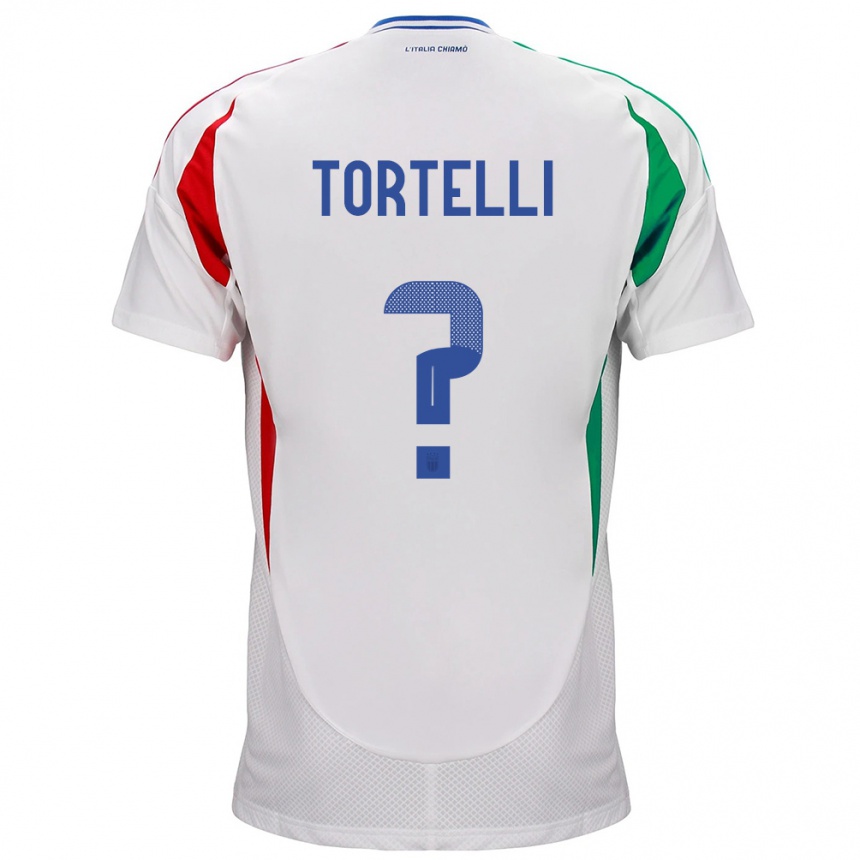 Kids Football Italy Alice Tortelli #0 White Away Jersey 24-26 T-Shirt