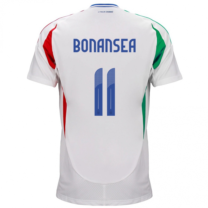 Kids Football Italy Barbara Bonansea #11 White Away Jersey 24-26 T-Shirt