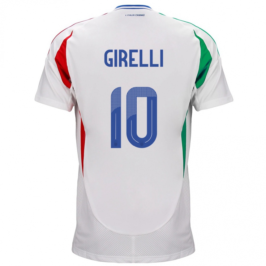 Kids Football Italy Cristiana Girelli #10 White Away Jersey 24-26 T-Shirt