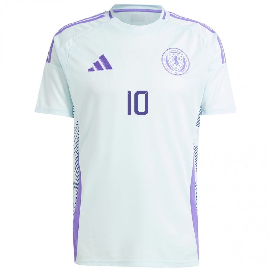 Kids Football Scotland Sarah Ewens #10 Light Mint Blue Away Jersey 24-26 T-Shirt