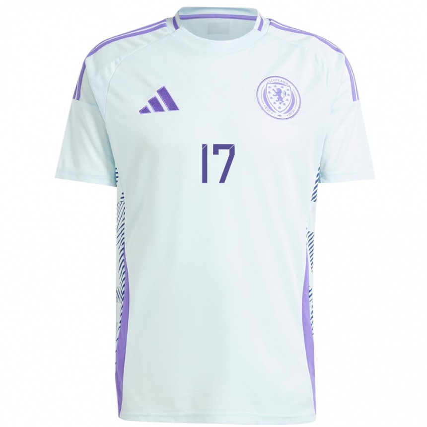 Kids Football Scotland Christie Harrison-Murray #17 Light Mint Blue Away Jersey 24-26 T-Shirt