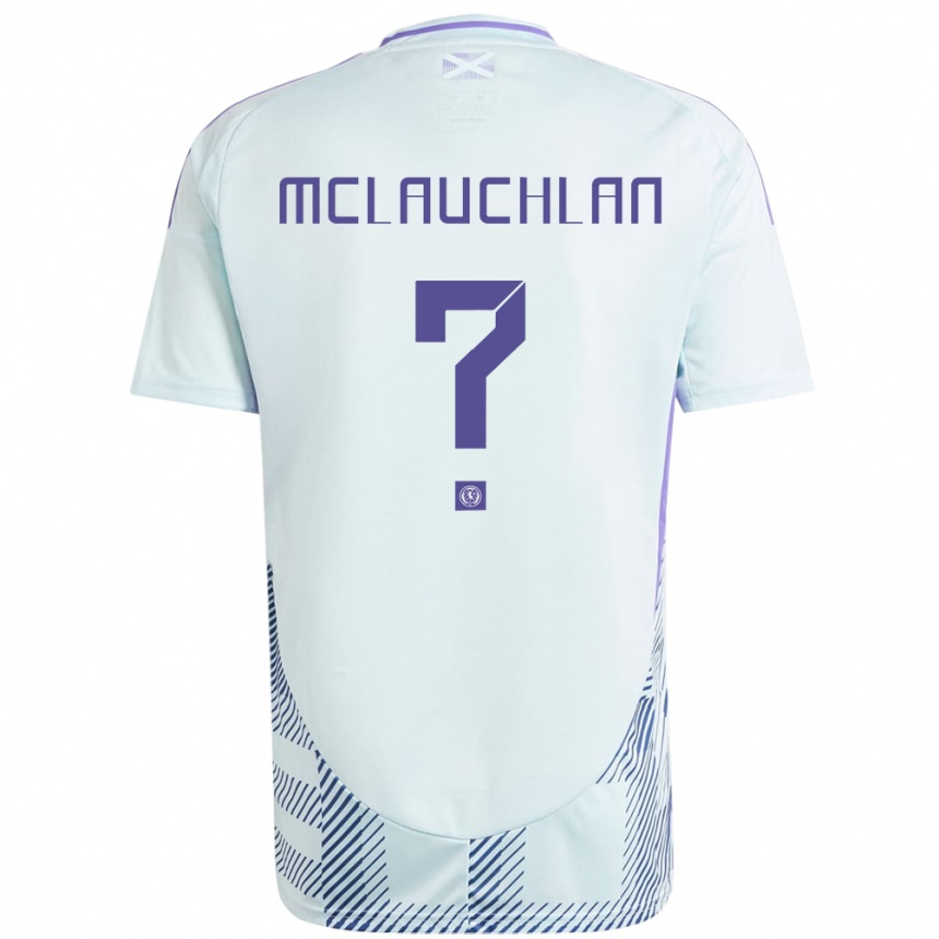 Kids Football Scotland Rachel Mclauchlan #0 Light Mint Blue Away Jersey 24-26 T-Shirt