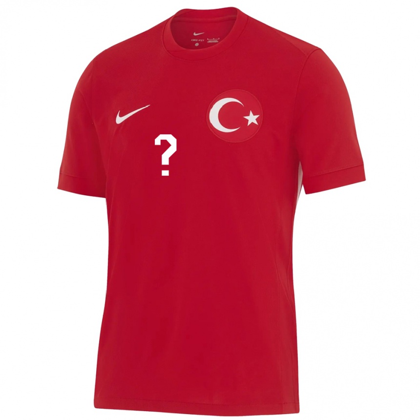 Kids Football Turkey Ege Kaan Akman #0 Red Away Jersey 24-26 T-Shirt