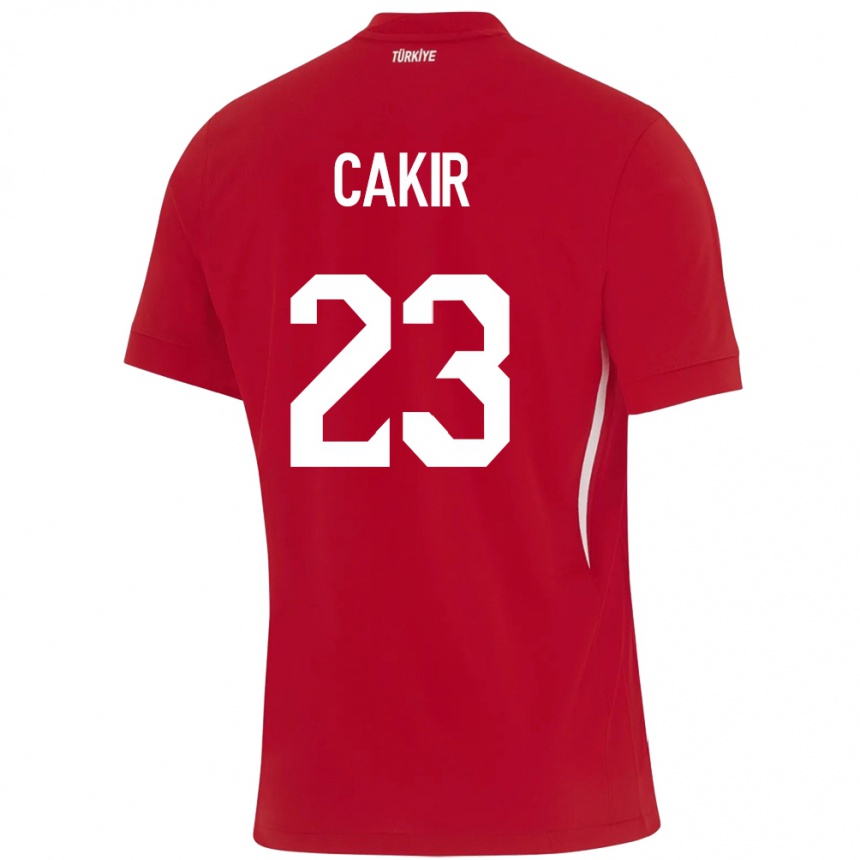 Kids Football Turkey Uğurcan Çakır #23 Red Away Jersey 24-26 T-Shirt