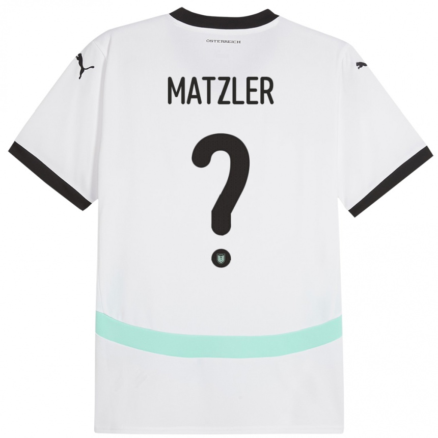 Kids Football Austria Leo Mätzler #0 White Away Jersey 24-26 T-Shirt