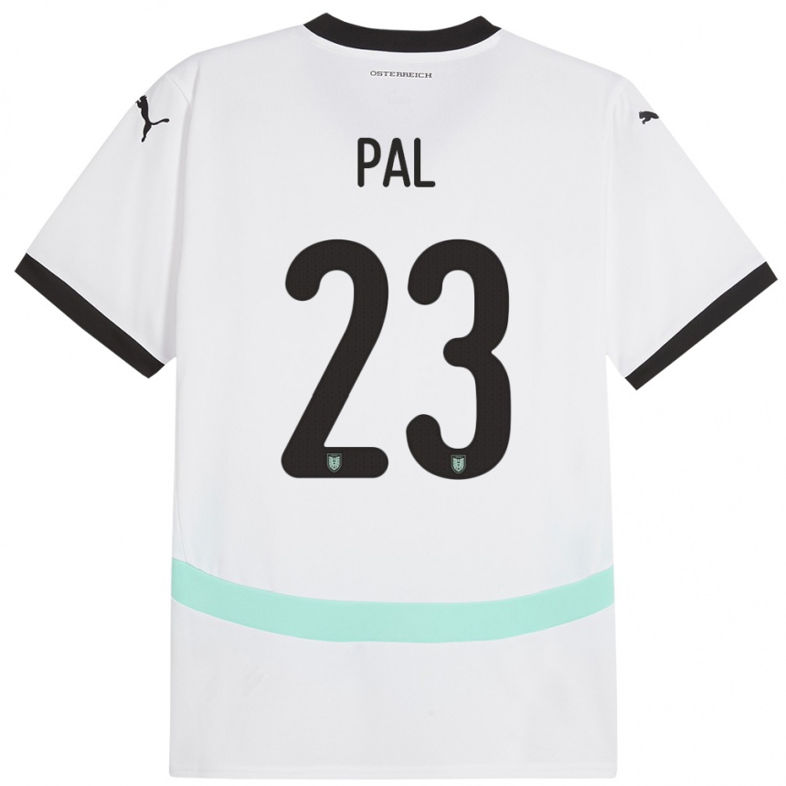 Kids Football Austria Jasmin Pal #23 White Away Jersey 24-26 T-Shirt