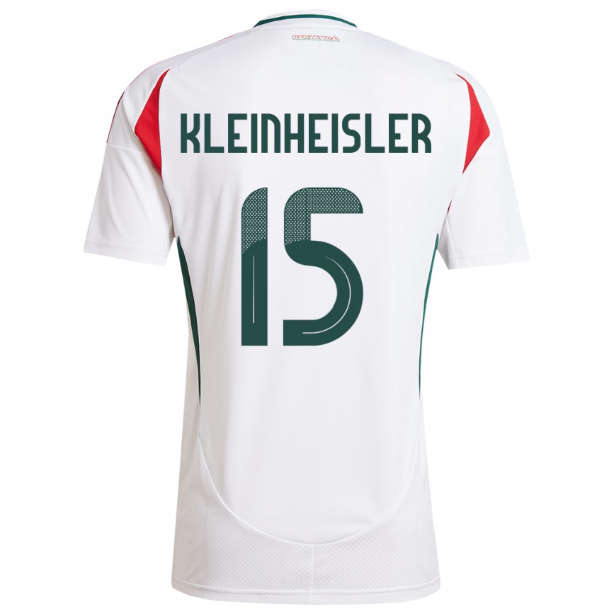 Kids Football Hungary László Kleinheisler #15 White Away Jersey 24-26 T-Shirt