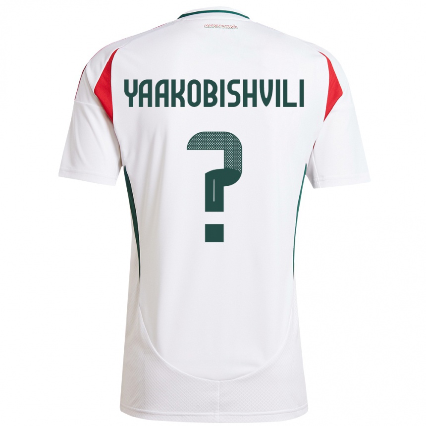 Kids Football Hungary Antal Yaakobishvili #0 White Away Jersey 24-26 T-Shirt