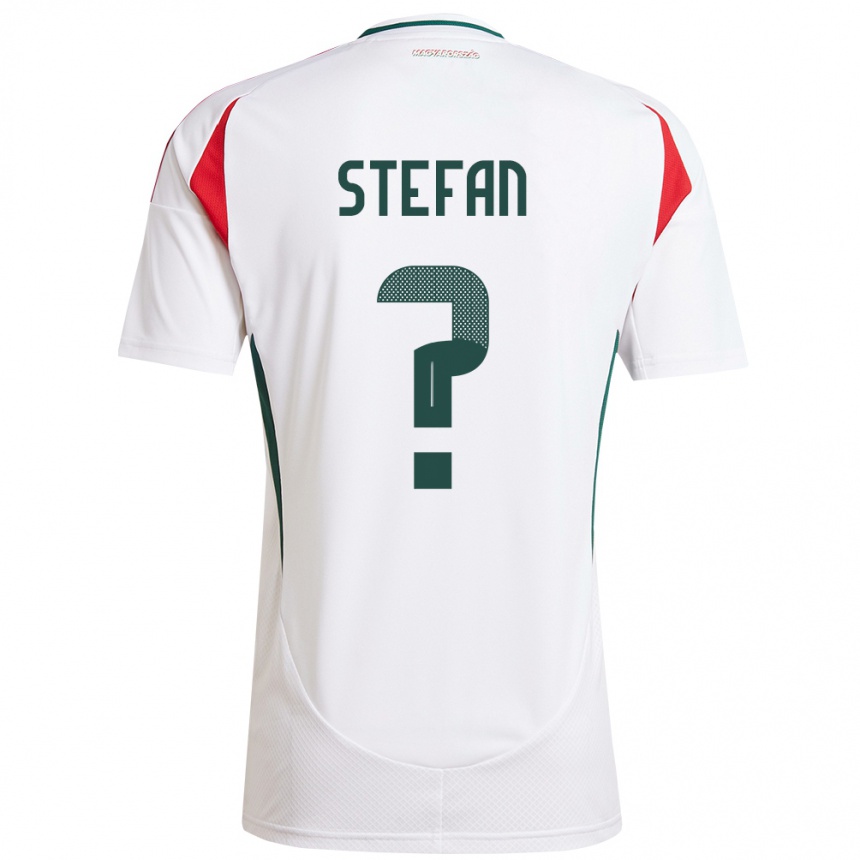 Kids Football Hungary Raúl Stefan #0 White Away Jersey 24-26 T-Shirt