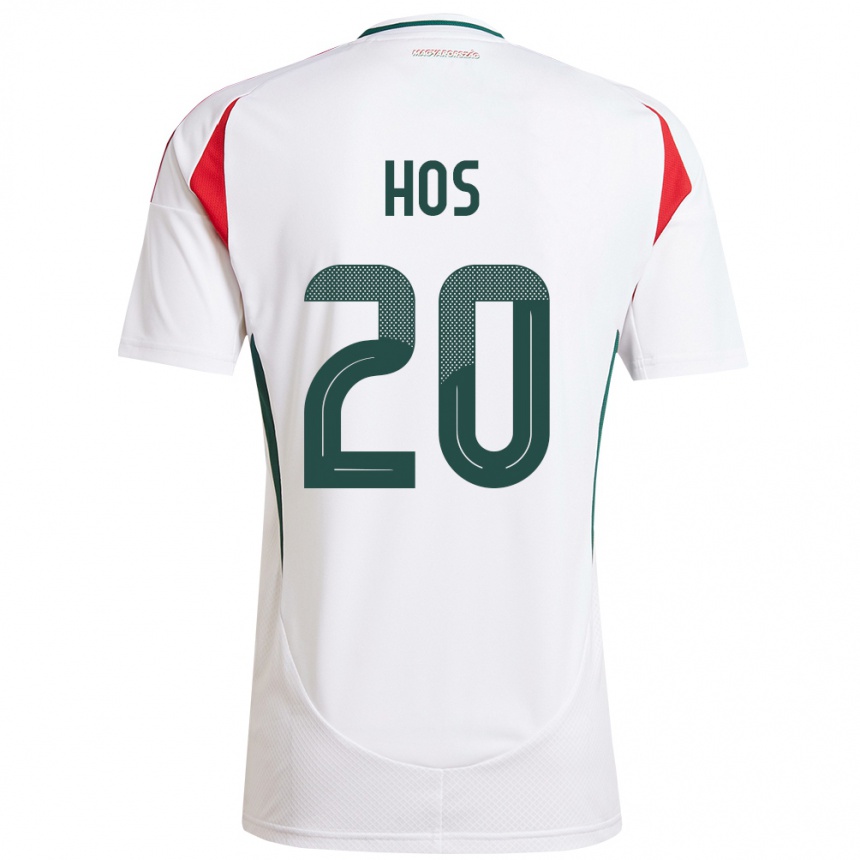 Kids Football Hungary Zsombor Hős #20 White Away Jersey 24-26 T-Shirt