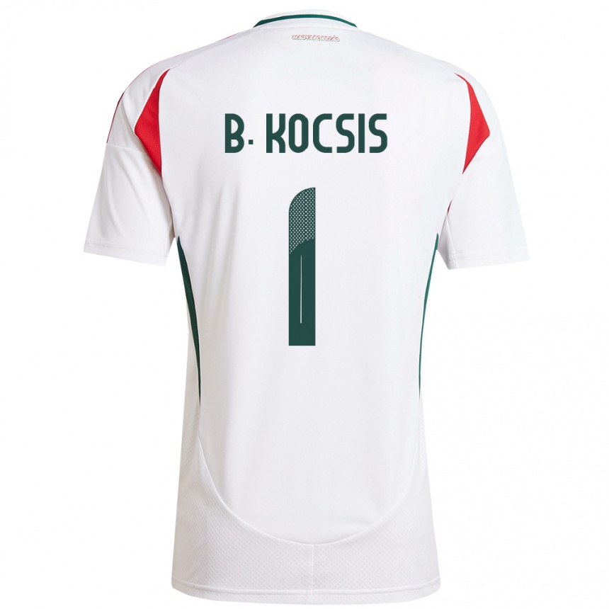 Kids Football Hungary Botond Kocsis #1 White Away Jersey 24-26 T-Shirt