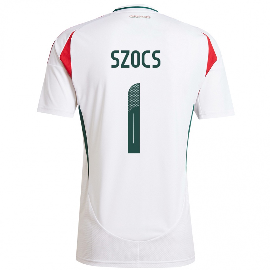 Kids Football Hungary Réka Szőcs #1 White Away Jersey 24-26 T-Shirt