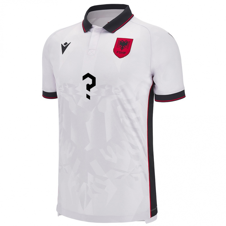 Kids Football Albania Asim Salo #0 White Away Jersey 24-26 T-Shirt