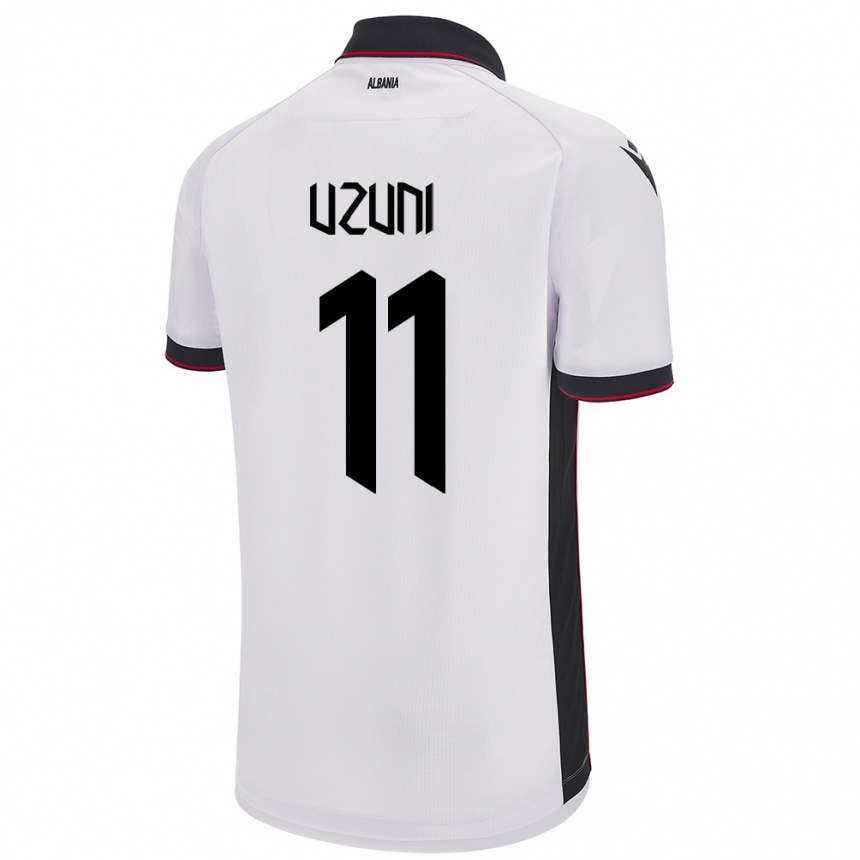 Kids Football Albania Myrto Uzuni #11 White Away Jersey 24-26 T-Shirt