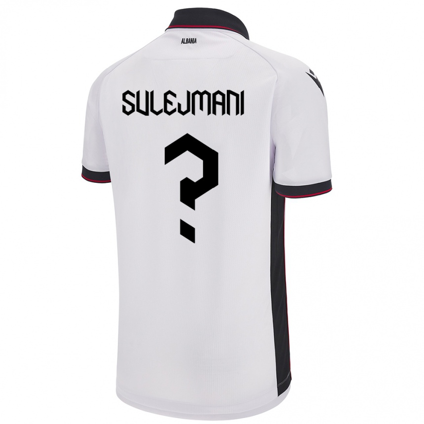 Kids Football Albania Muhadin Sulejmani #0 White Away Jersey 24-26 T-Shirt