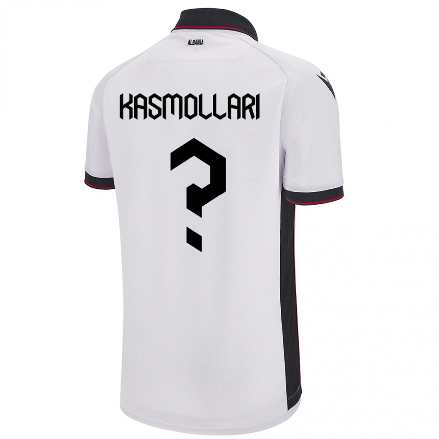 Kids Football Albania Oresti Kasmollari #0 White Away Jersey 24-26 T-Shirt