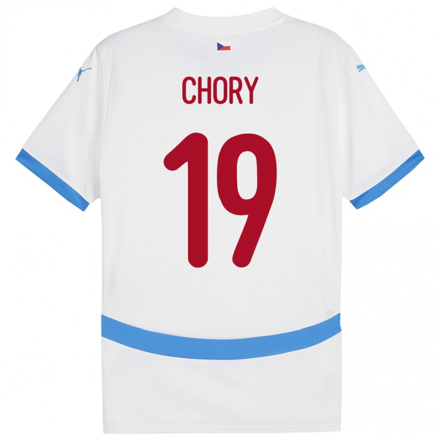 Kids Football Czech Republic Tomas Chory #19 White Away Jersey 24-26 T-Shirt