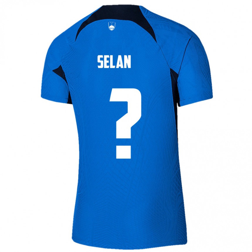 Kids Football Slovenia Beno Selan #0 Blue Away Jersey 24-26 T-Shirt