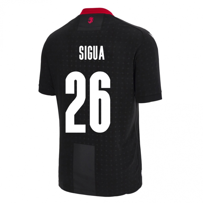 Kids Football Georgia Gabriel Sigua #26 Black Away Jersey 24-26 T-Shirt